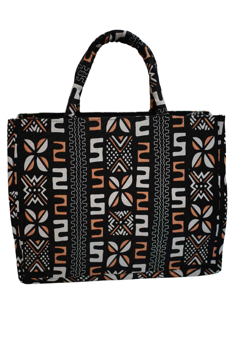 CoquetteKouture Brown Ankara Handbag