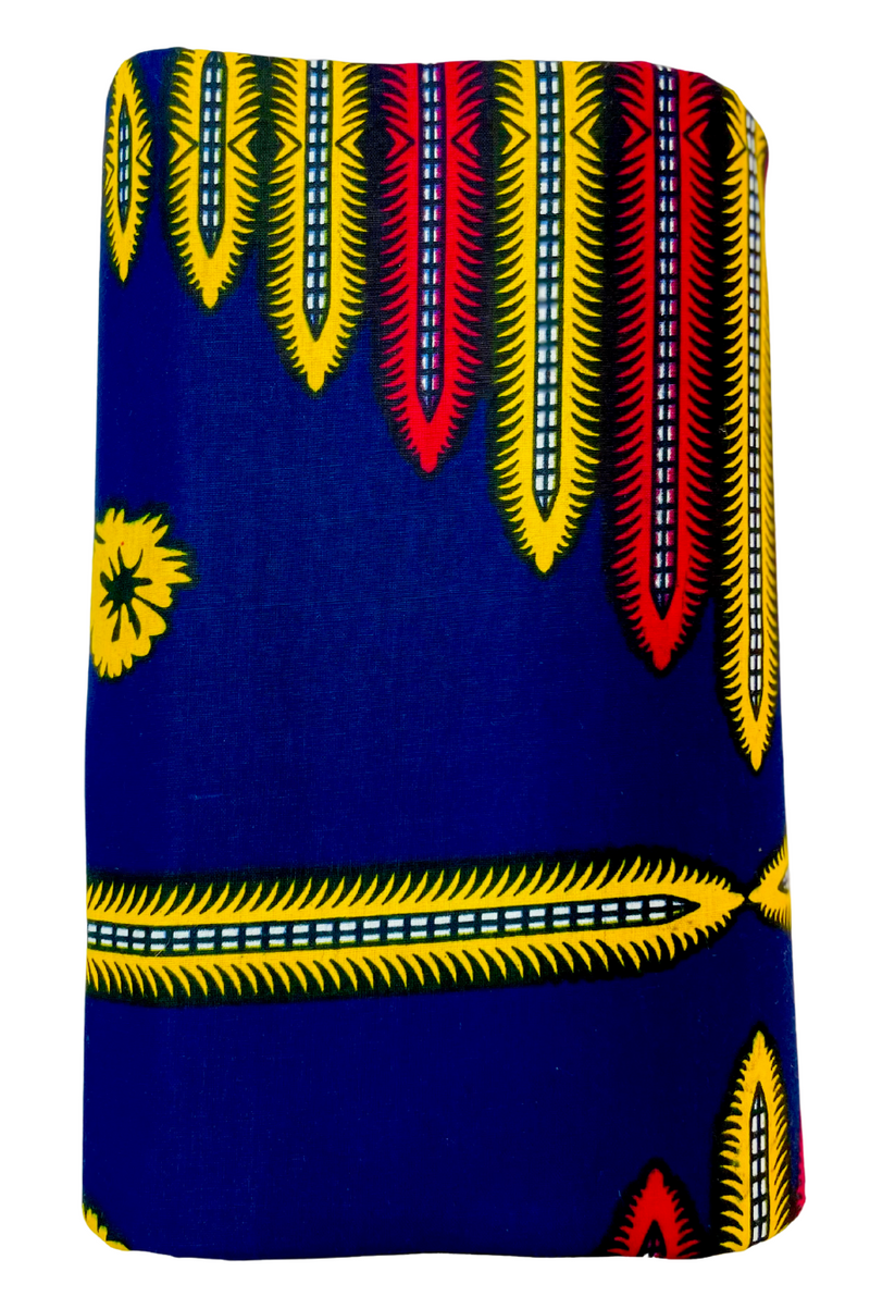 Navy Blue Ankara Fabric